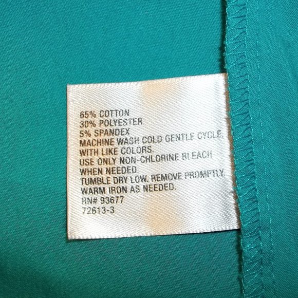Worthington Stretch Womens Top Blouse Size Medium Button Front Pleated Teal - Picture 5 of 5